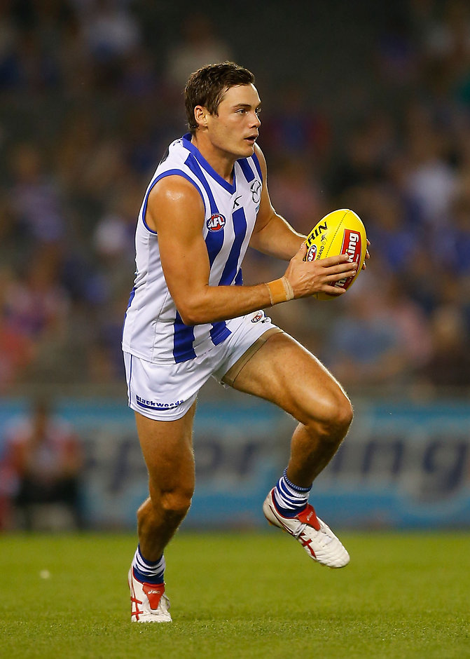 AFL 2014 Rd 02 - Western Bulldogs v North Melbourne Retired Roo Nathan Grima is set to join Essendon as a top-up player - ${keywords}